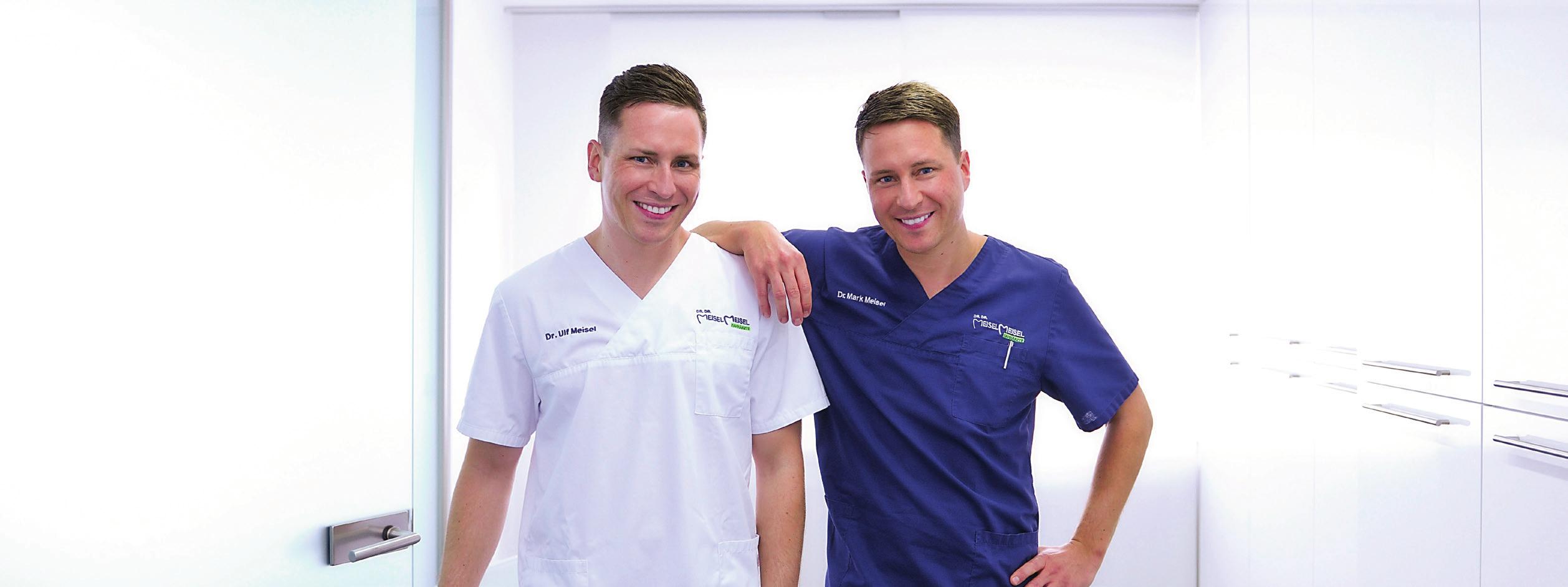 Die zertifizierten Implantologen Dr. Ulf Meisel (links) und Dr. Mark Meisel machen in ihrer Praxis in Nürnberg beste Erfahrungen mit dem Werkstoff „Keramik“. Die zertifizierten Implantologen Dr. Ulf Meisel (links) und Dr. Mark Meisel machen in ihrer Praxis in Nürnberg beste Erfahrungen mit dem Werkstoff „Keramik“.