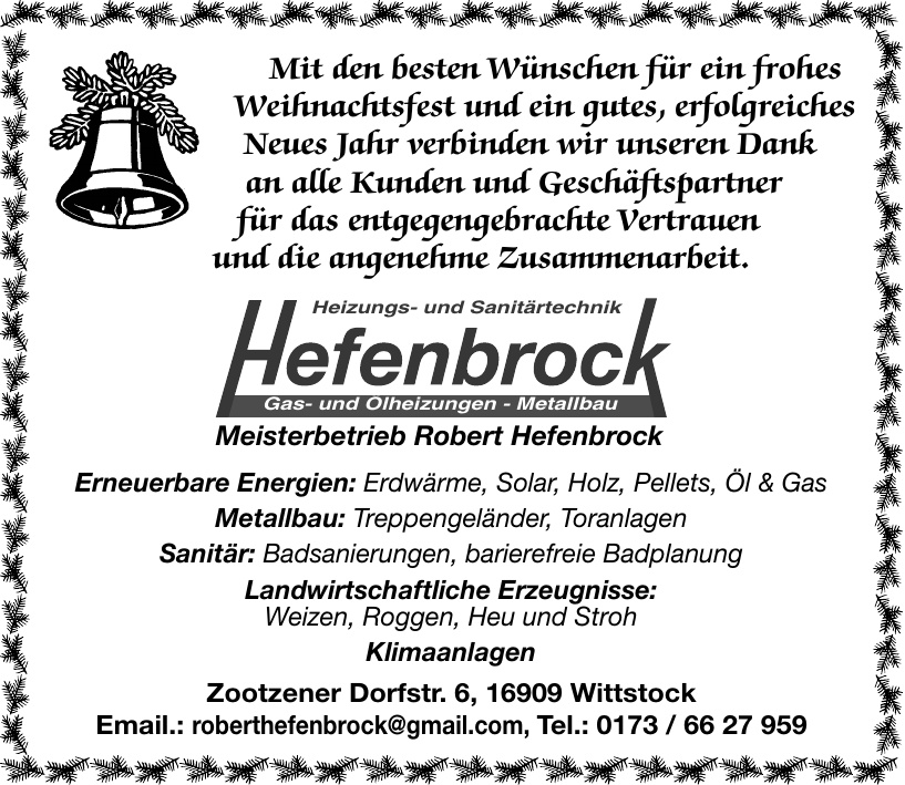 Hefenbrock Gas- und Ölheizungen - Metallbau