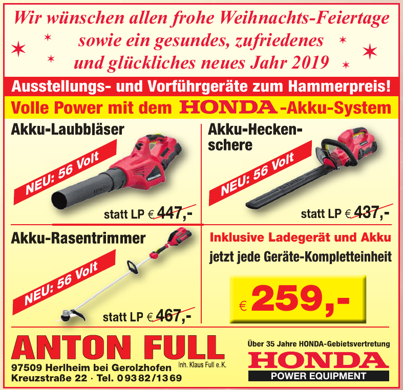 Anton Full Inh. Klaus Full e.K. Anton Full Inh. Klaus Full e.K.