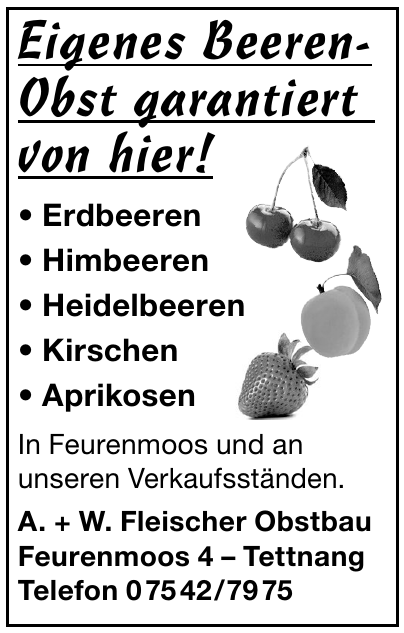 A. + W. Fleischer Obstbau A. + W. Fleischer Obstbau
