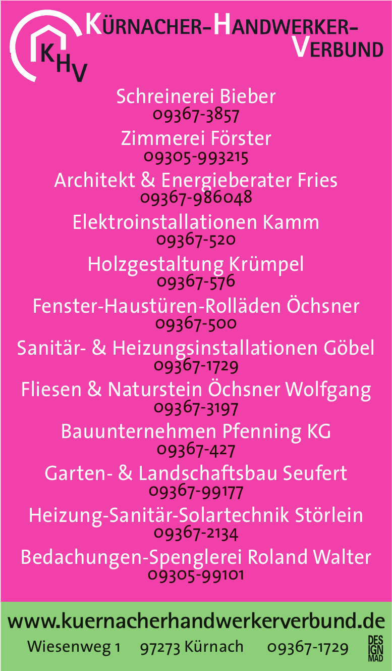 KHV Kürnacher-Handwerker-Verbund KHV Kürnacher-Handwerker-Verbund