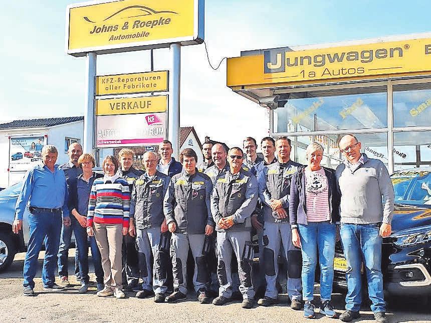 Das Team von Johns & Roepke Automobile kümmert sich um alle Belange rund ums Auto Foto: HFR Das Team von Johns & Roepke Automobile kümmert sich um alle Belange rund ums Auto Foto: HFR