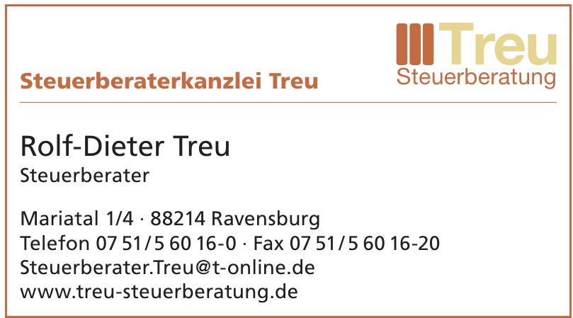 Rolf-Dieter Treu Steuerberater Rolf-Dieter Treu Steuerberater