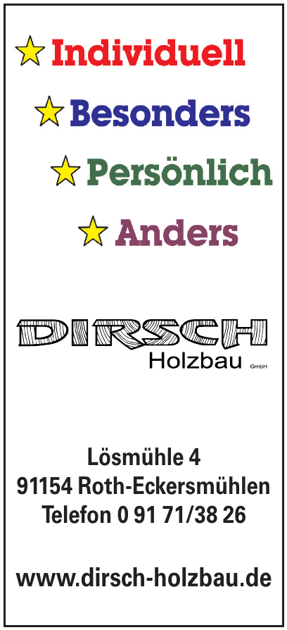 Dirsch Holzbau GmbH Dirsch Holzbau GmbH