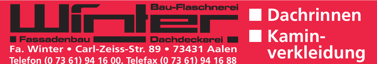 Fa. Winter Bau-Flaschnerei Fa. Winter Bau-Flaschnerei
