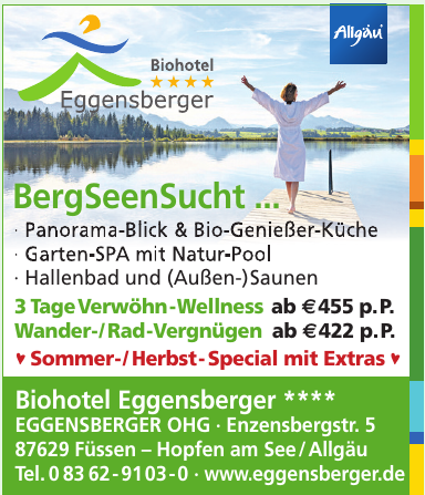 Biohotel Eggensberger Eggensberger OHG Biohotel Eggensberger Eggensberger OHG