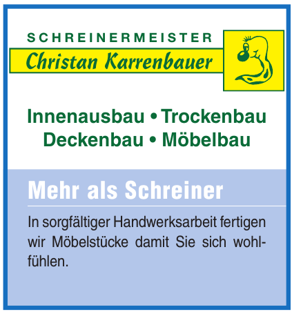 Schreinereimeister Christan Karrenbauer