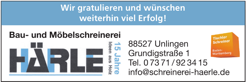 Bau- und Möbelschreinerei Härle Bau- und Möbelschreinerei Härle
