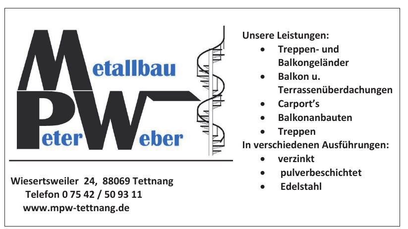 Metallbau Peter Weber Metallbau Peter Weber