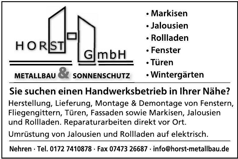 Horst GmbH Metallbau & Sonnenschutz