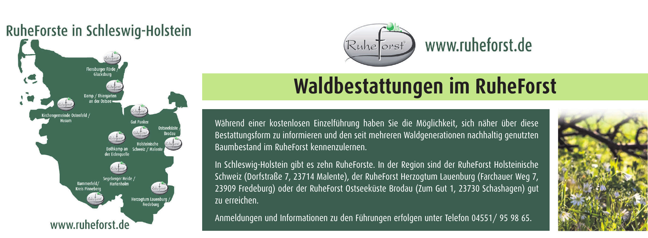 RuheForst Holsteinische Schweiz RuheForst Holsteinische Schweiz