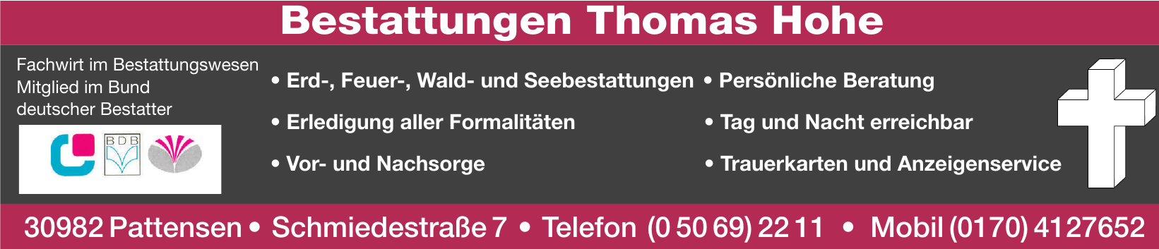 Bestattungen Thomas Hohe Bestattungen Thomas Hohe