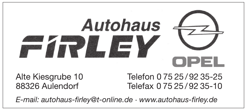 Autohaus Firley GmbH & Co. KG Autohaus Firley GmbH & Co. KG