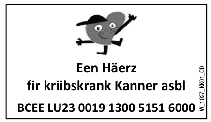 Een Häerz fir kriibskrank Kanner asbl