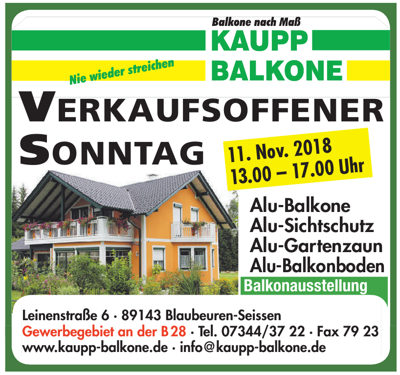Kaupp Balkone