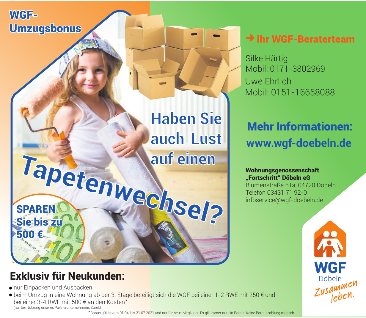 Wohnungsgenossenschaft „Fortschritt“ Döbeln eG Wohnungsgenossenschaft „Fortschritt“ Döbeln eG