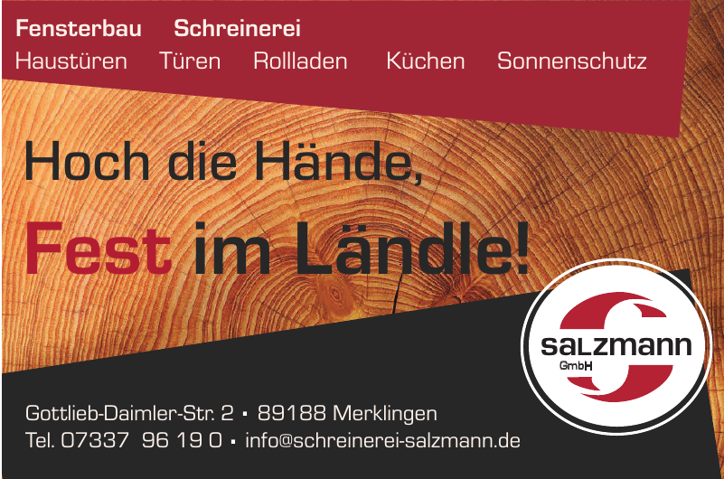 Salzmann GmbH Fensterbau - Schreinerei Salzmann GmbH Fensterbau - Schreinerei