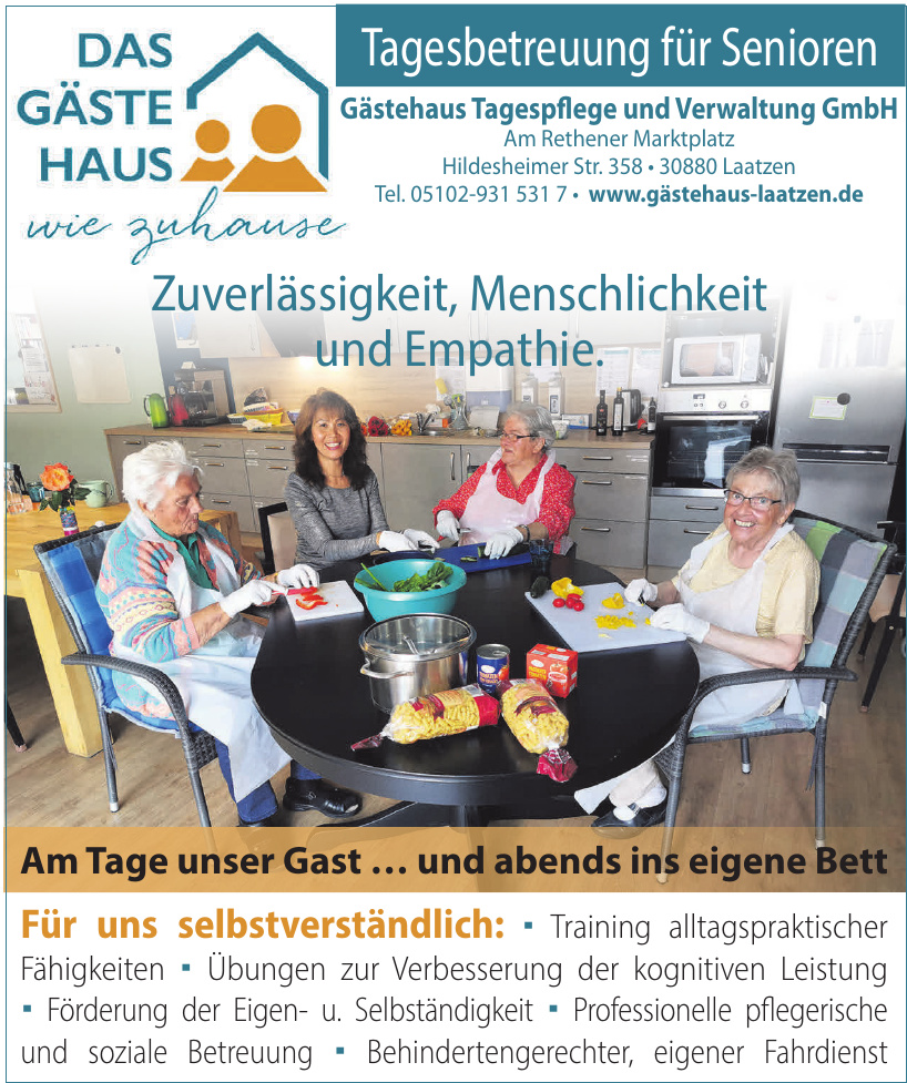 Gästehaus Tagespflege und Verwaltung GmbH Gästehaus Tagespflege und Verwaltung GmbH