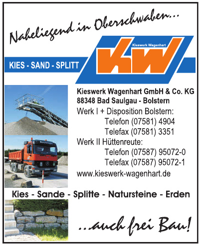 Kieswerk Wagenhart GmbH & Co. KG Kieswerk Wagenhart GmbH & Co. KG
