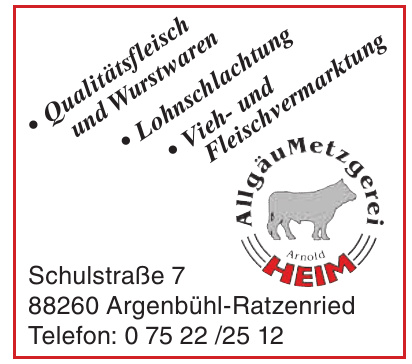 Allgäu Metzgerei Heim Allgäu Metzgerei Heim