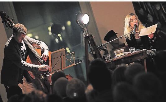 Schauspielerin Katharina Pütter und Jazz-Kontrabassist Martin Wind spielen und lesen am 21. Mai bei Bülles¬– Der Küchenmacher Schauspielerin Katharina Pütter und Jazz-Kontrabassist Martin Wind spielen und lesen am 21. Mai bei Bülles¬– Der Küchenmacher