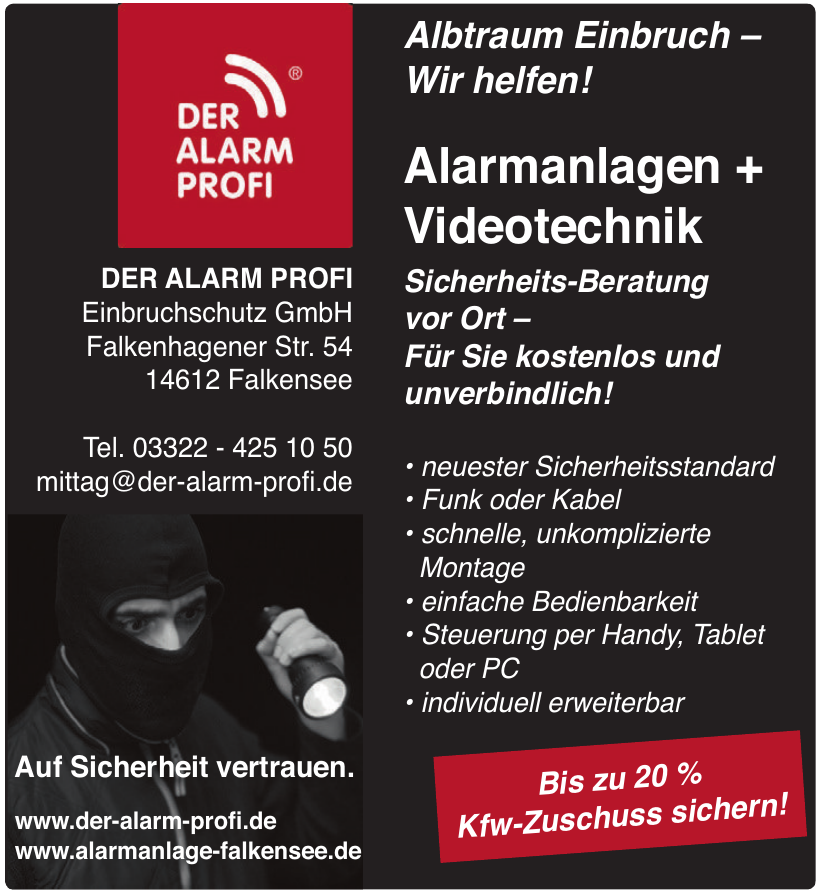 Der Alarm Profi - Einbruchschutz GmbH