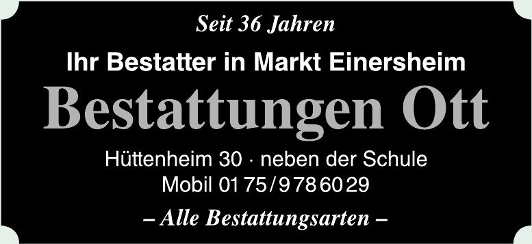 Bestattungen Ott Bestattungen Ott