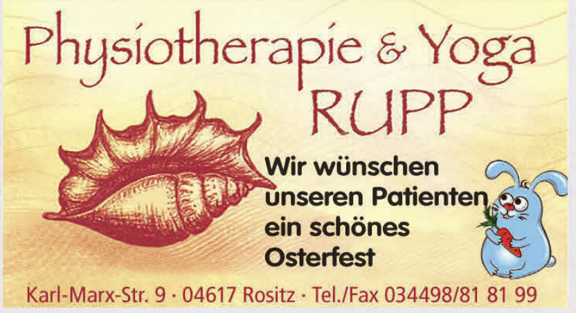 Physiotherapie & Yoga Rupp Physiotherapie & Yoga Rupp
