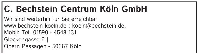 C. Bechstein Centrum Köln GmbH C. Bechstein Centrum Köln GmbH