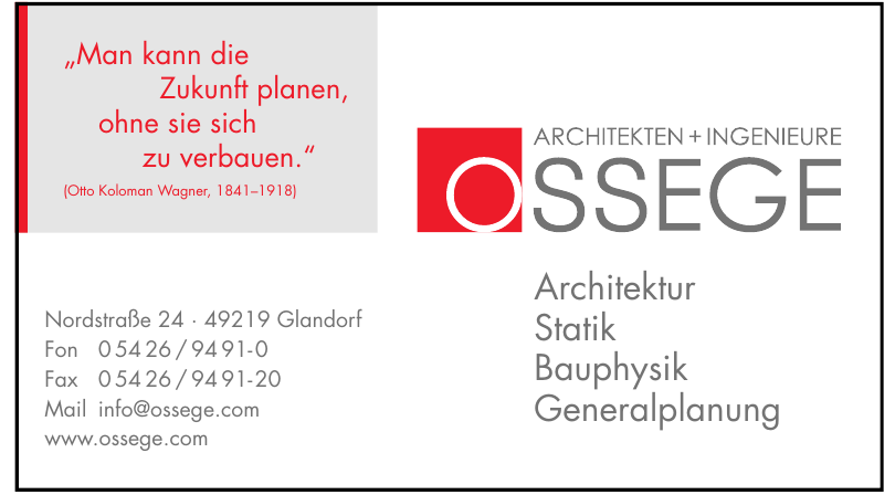 Ossege Architekten + Ingenieure Ossege Architekten + Ingenieure