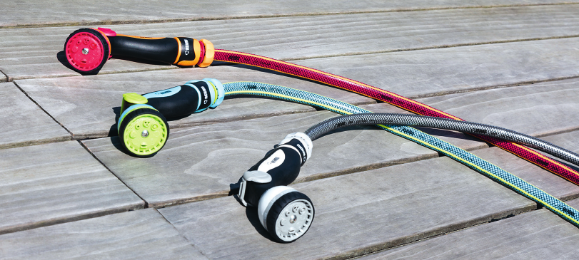 Gute Haptik und coole Optik für Schläuche und Armaturen. Foto: Rehau Gute Haptik und coole Optik für Schläuche und Armaturen. Foto: Rehau