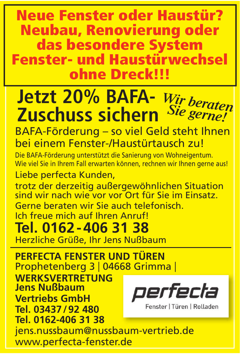 perfecta Fenster Vertriebs- und Montage GmbH perfecta Fenster Vertriebs- und Montage GmbH