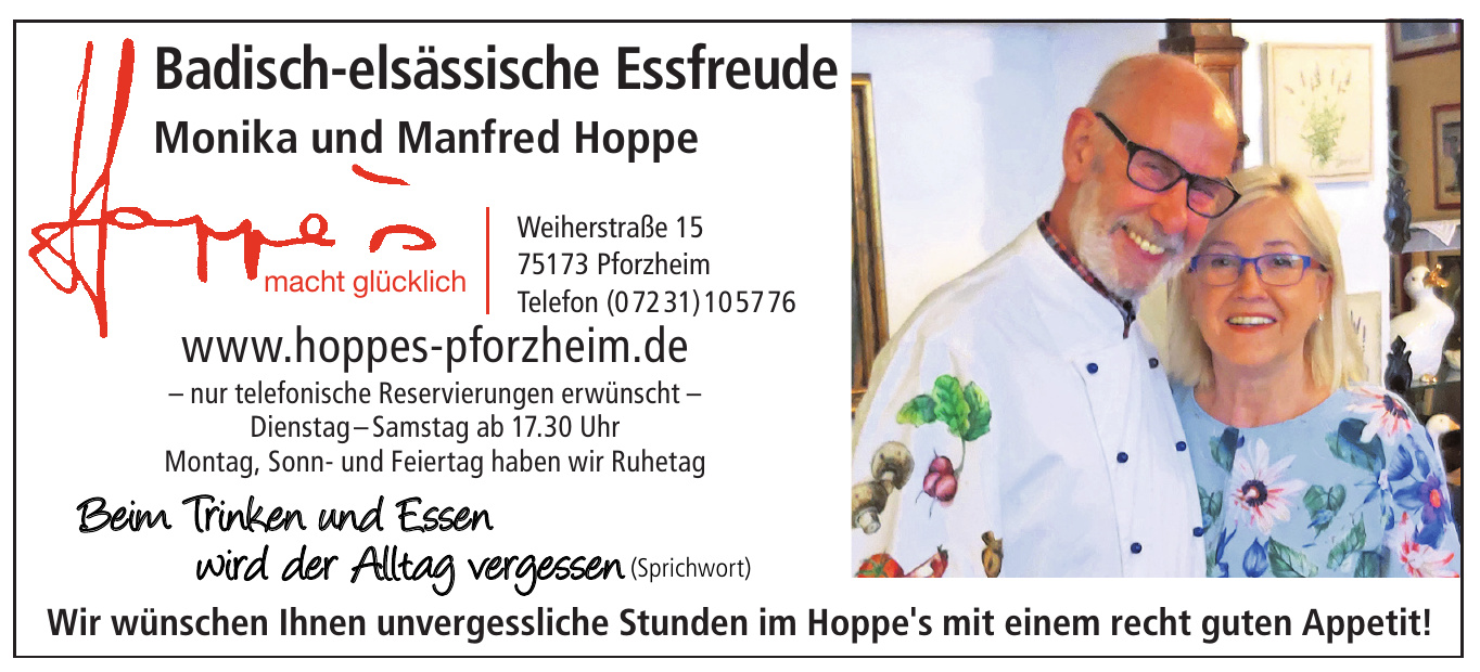 Hoppes Badisch-elsässische Essfreude