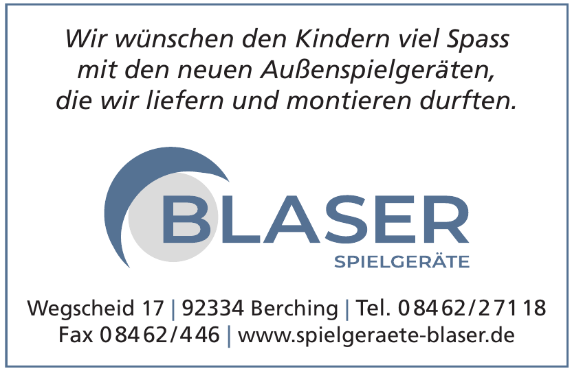 Blaser Spielgeräte Blaser Spielgeräte