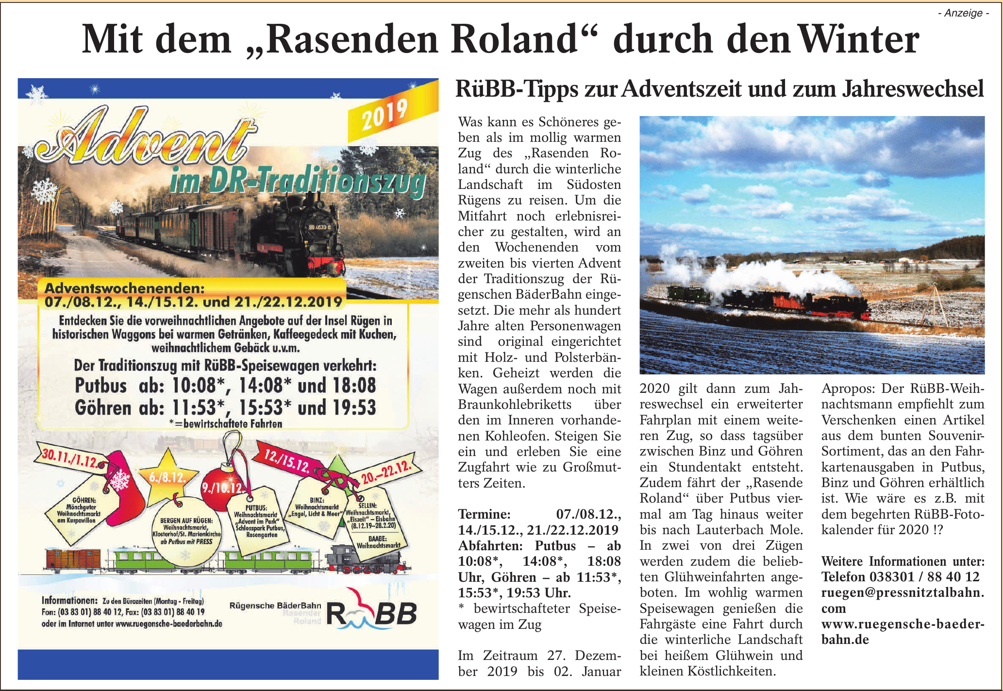 Rügensche Bäderbahn Rügensche Bäderbahn