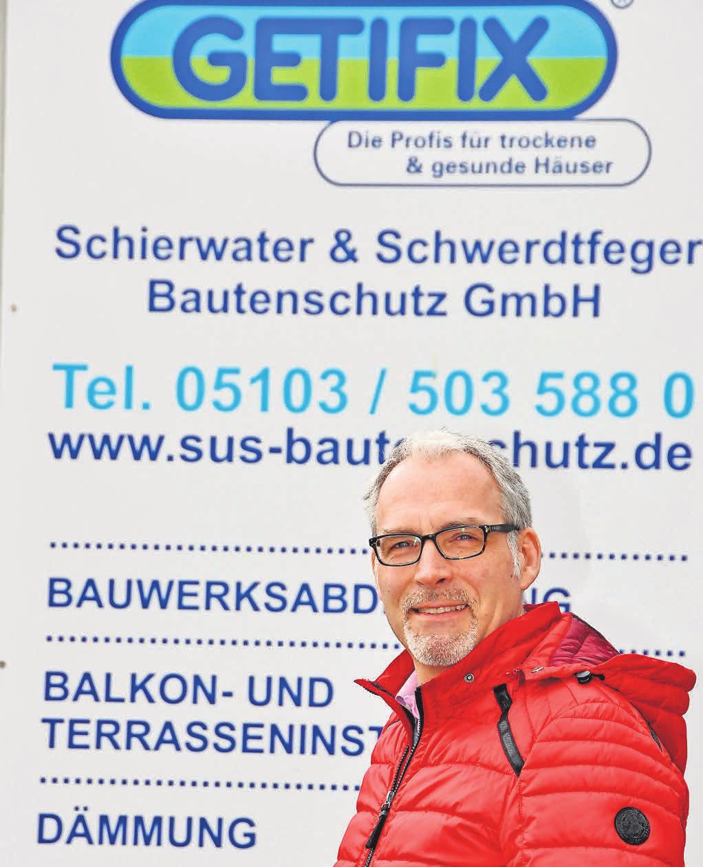 Arndt Schwerdtfeger leitet das Unternehmen Schierwater & Schwerdtfeger Bautenschutz GmbH in Wennigsen. Foto: Archiv Arndt Schwerdtfeger leitet das Unternehmen Schierwater & Schwerdtfeger Bautenschutz GmbH in Wennigsen. Foto: Archiv