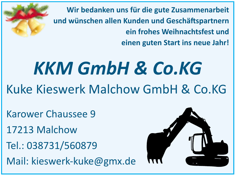 KKM GmbH & Co.KG - Kuke Kieswerk Malchow GmbH & Co.KG