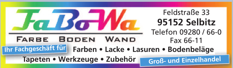 FaBoWa Farbe, Boden, Wand FaBoWa Farbe, Boden, Wand