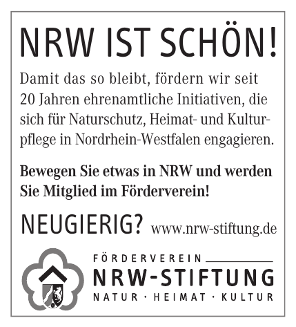 Förderverein NRW-Stiftung Förderverein NRW-Stiftung