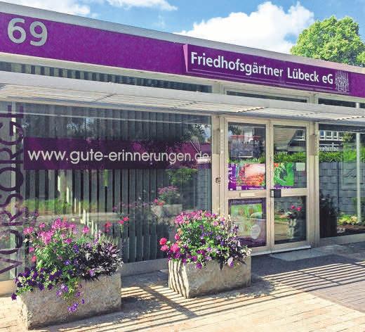 Die Geschäftsstelle der Friedhofsgärtner Lübeck eG. Foto: hfr Die Geschäftsstelle der Friedhofsgärtner Lübeck eG. Foto: hfr