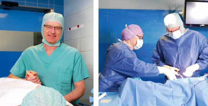 Behandelt seine Patienten auch im OP persönlich: Dr. Manfred Thomsen