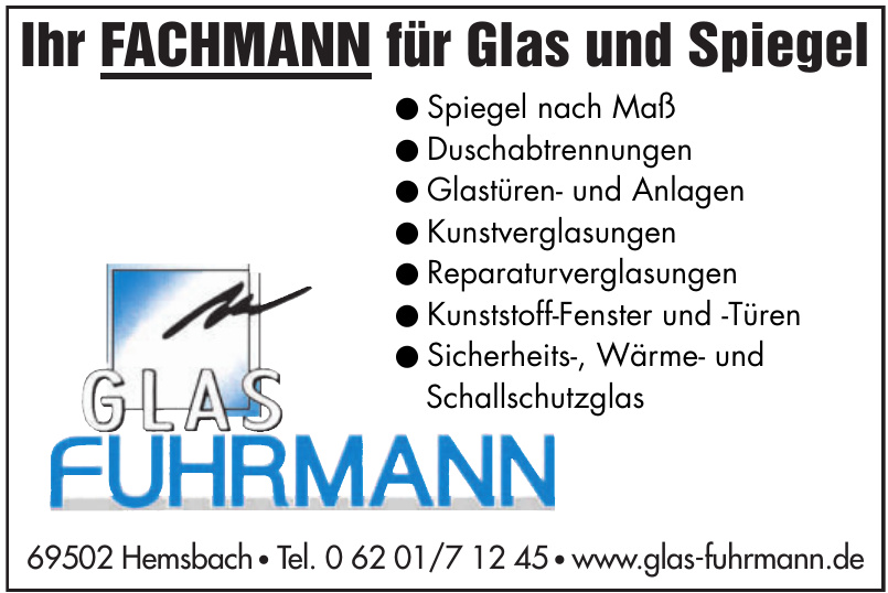 Glas Fuhrmann Glas Fuhrmann