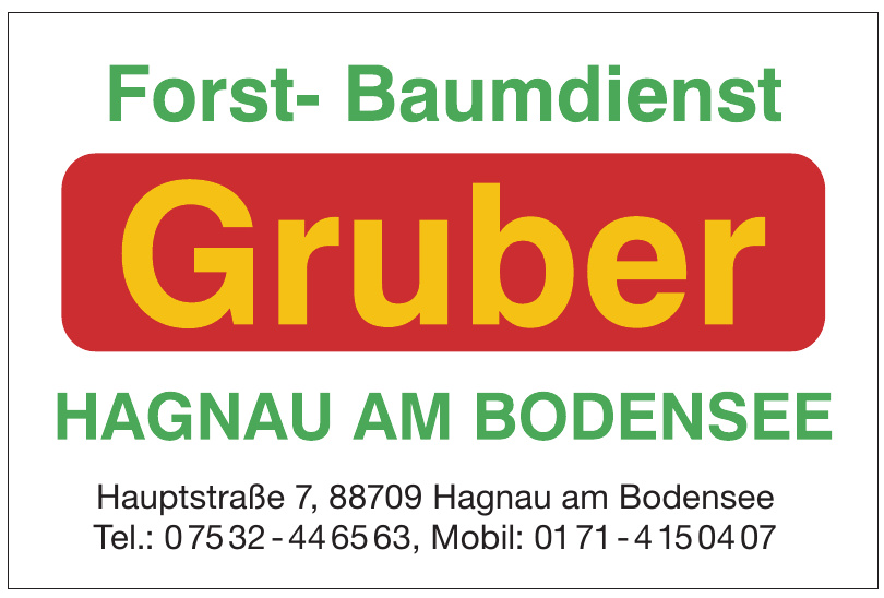 Forst- Baumdienst Gruber Forst- Baumdienst Gruber