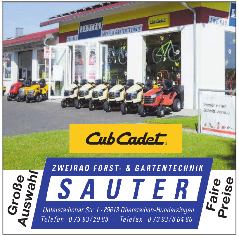 Zweirad Forst- & Gartentechnik Sauter Zweirad Forst- & Gartentechnik Sauter