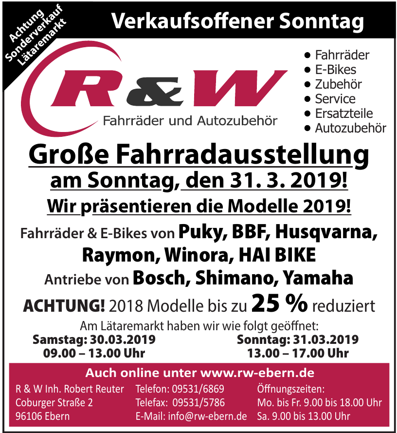 R & W Inh. Robert Reuter R & W Inh. Robert Reuter