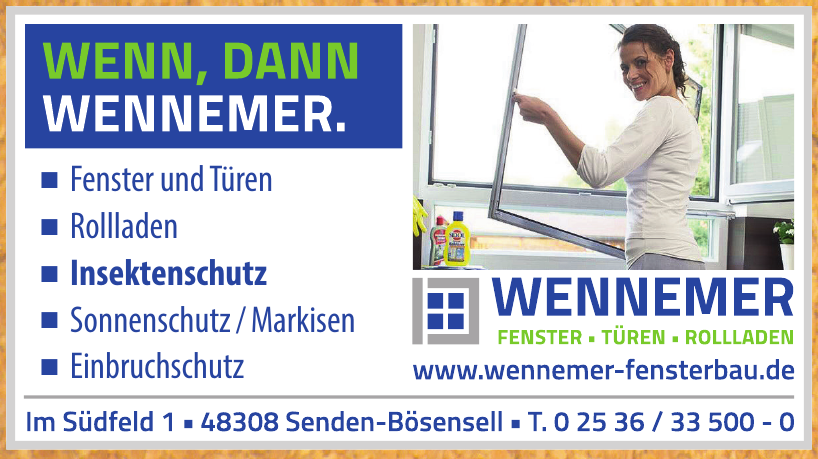 Wennemer Fensterbau GmbH & Co. KG Wennemer Fensterbau GmbH & Co. KG