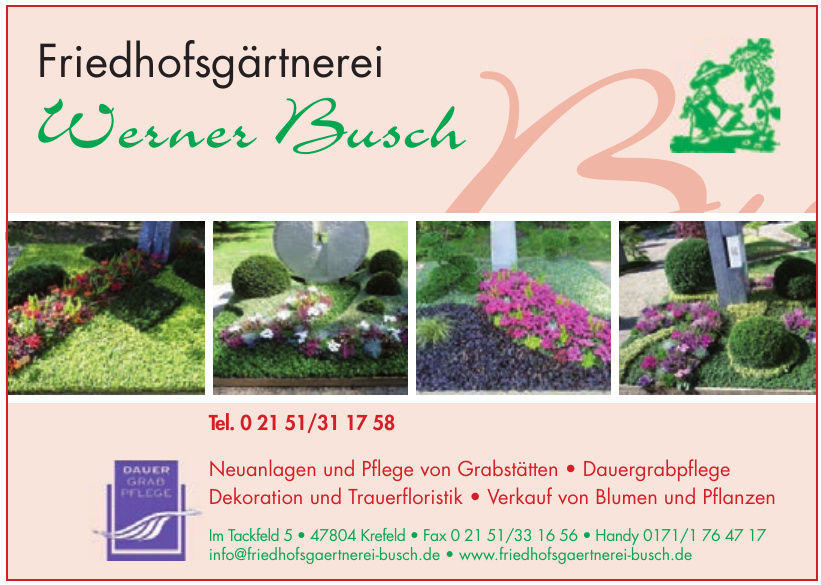 Friedhofsgärtnerei Werner Busch Friedhofsgärtnerei Werner Busch