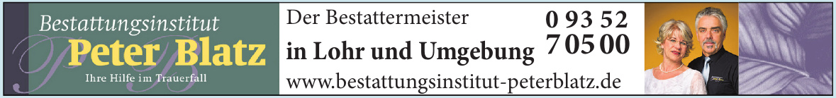 Bestattungsinstitut Peter Blatz Bestattungsinstitut Peter Blatz