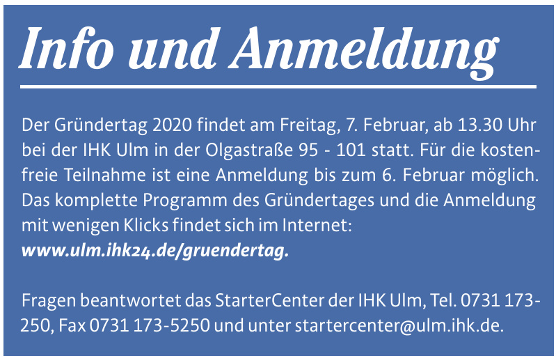 StarterCenter der IHK Ulm StarterCenter der IHK Ulm