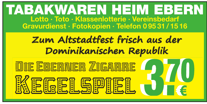 Tabakwaren Heim Ebern Tabakwaren Heim Ebern
